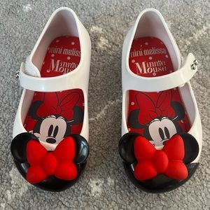 Never worn mini Melissa Minnie Mouse shoes for baby girl